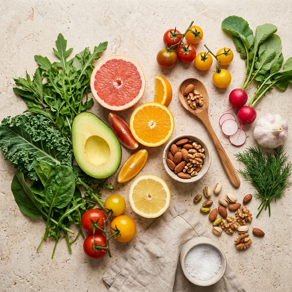 Fresh organic ingredients